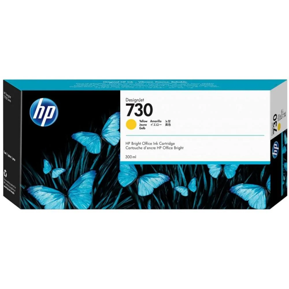 Картридж HP 730 DesignJet T1600/T1700/T2600 Yellow 300ml (P2V70A)