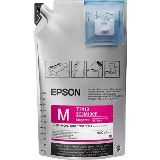 Чернила Epson для SC-F6000/7000 UltraChrome DS Magenta (1Lx6packs) (C13T741300)