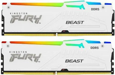 Оперативна памʼять Kingston Fury Beast RGB DDR5 32GB 2x16GB 6400MHz (KF564C32BWEAK2-32)