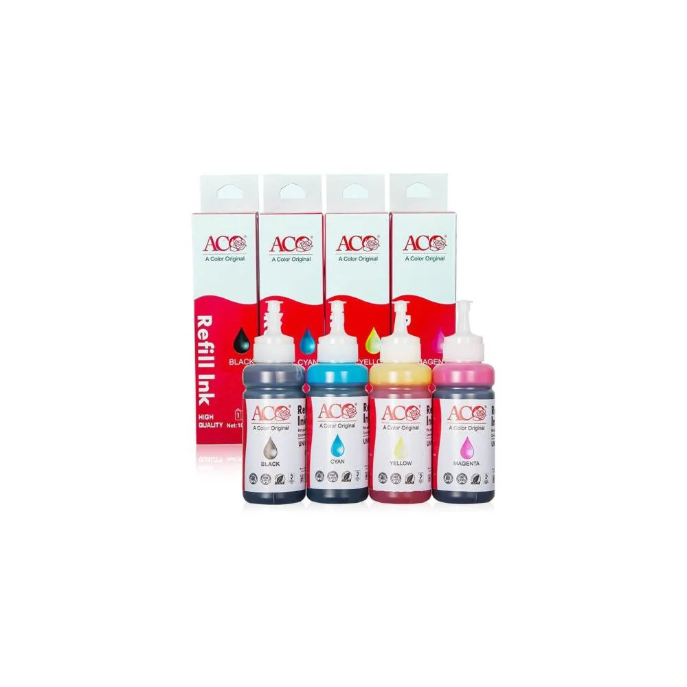 Чернила ACO для HP GT51/52 DJ5810/5820, InkTank 115/315/319/410/415/419, SmartTank 500 ACO-AH-001-Y Universal Ink