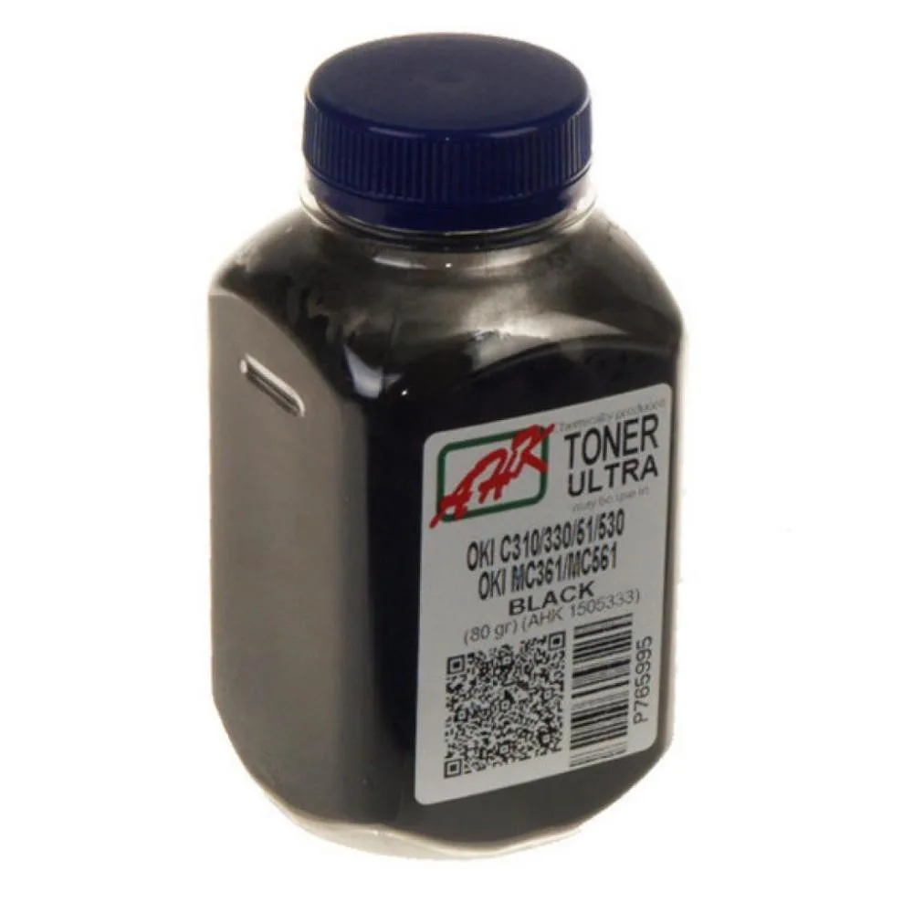 Тонер АНК для OKI C310/330/510/530 бутыль 110г Black (1505333) ULTRA COLOR