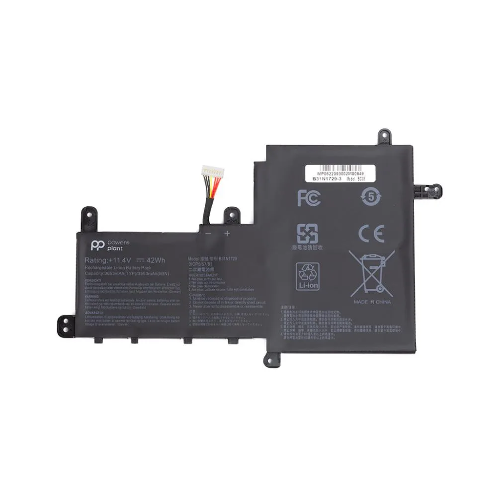 Акумулятор PowerPlant для ноутбуків ASUS VivoBook S15 (B31N1729) 11.4V 3553mAh