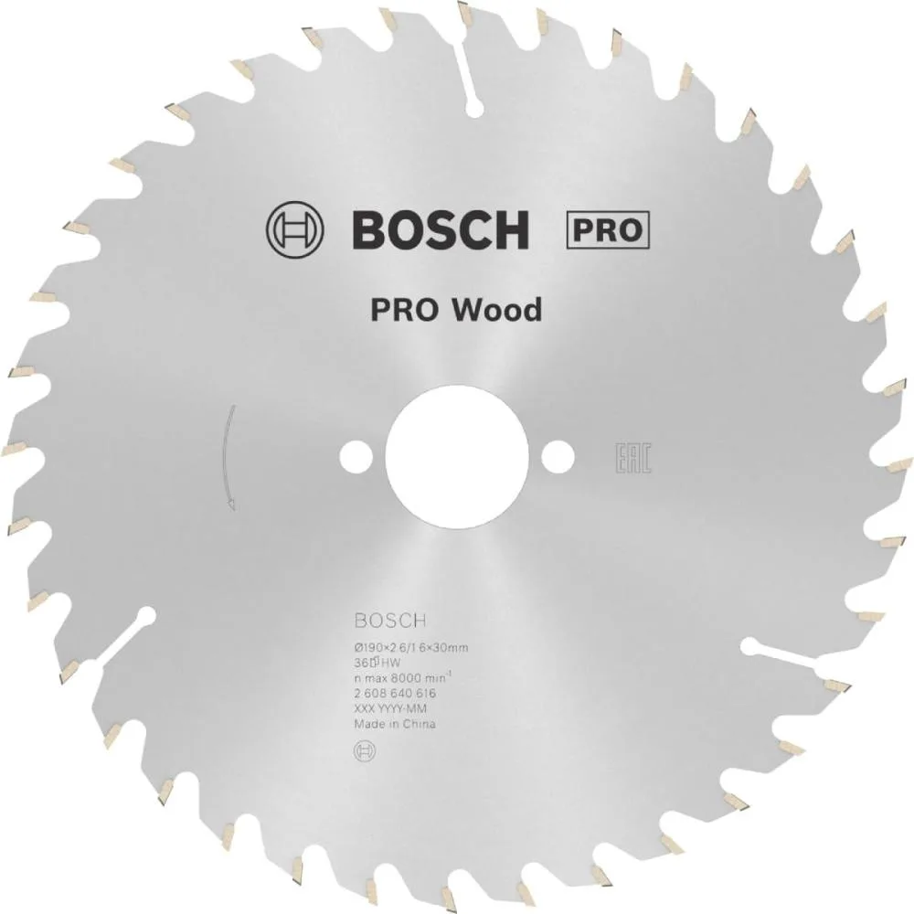 Пильний диск Bosch Optiline wood 190 мм 36 зуб. (2608640616)