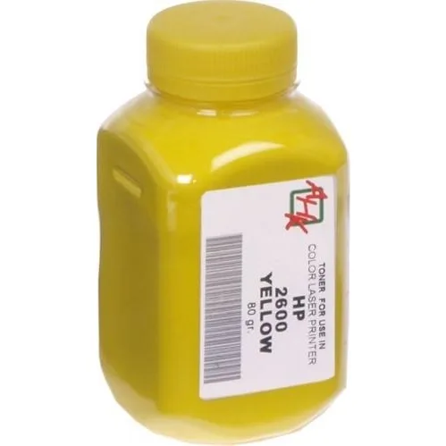 Тонер АНК для HP CLJ 1600/2600/2605 бутыль 80г Yellow (1500820)