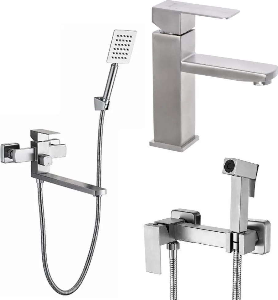 Змішувач для ванни Mixxus KUB-007 (Euro) із нерж. сталі SUS304 (MI6090)