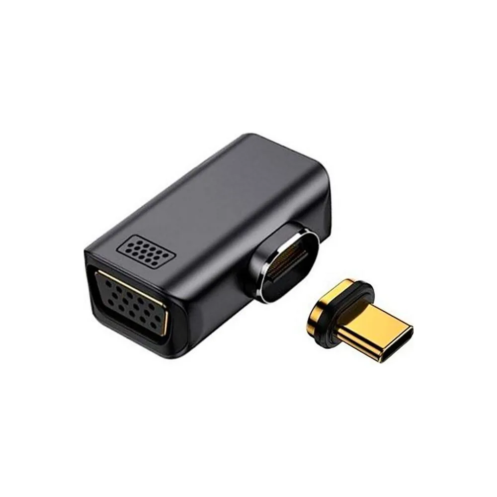 Адаптер PowerPlant USB Type-C - VGA, 1080P, 60Hz (CA914289)