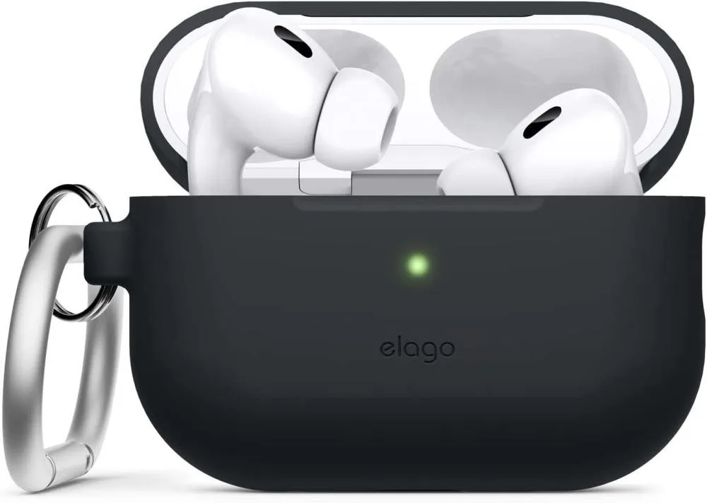 Чохол Elago Silicone Hang Case for Airpods Pro 2nd Gen Black (EAPP2SC-ORHA-BK)