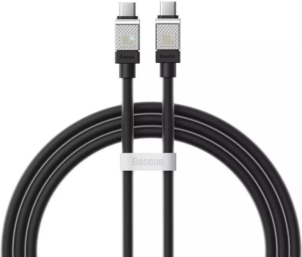 Кабель Baseus CoolPlay Series Type-C to Type-C 100W 1m Black (CAKW000201)