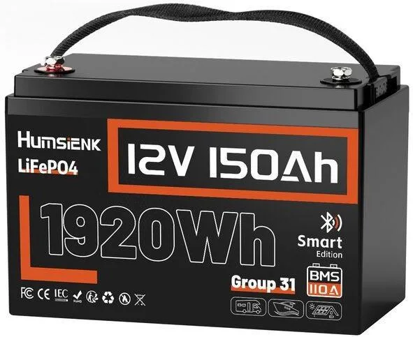 Акумулятор Humsienk LiFePO4 12V 150 Ah 110A BMS + Bluetooth (HS12V150AH110BT)