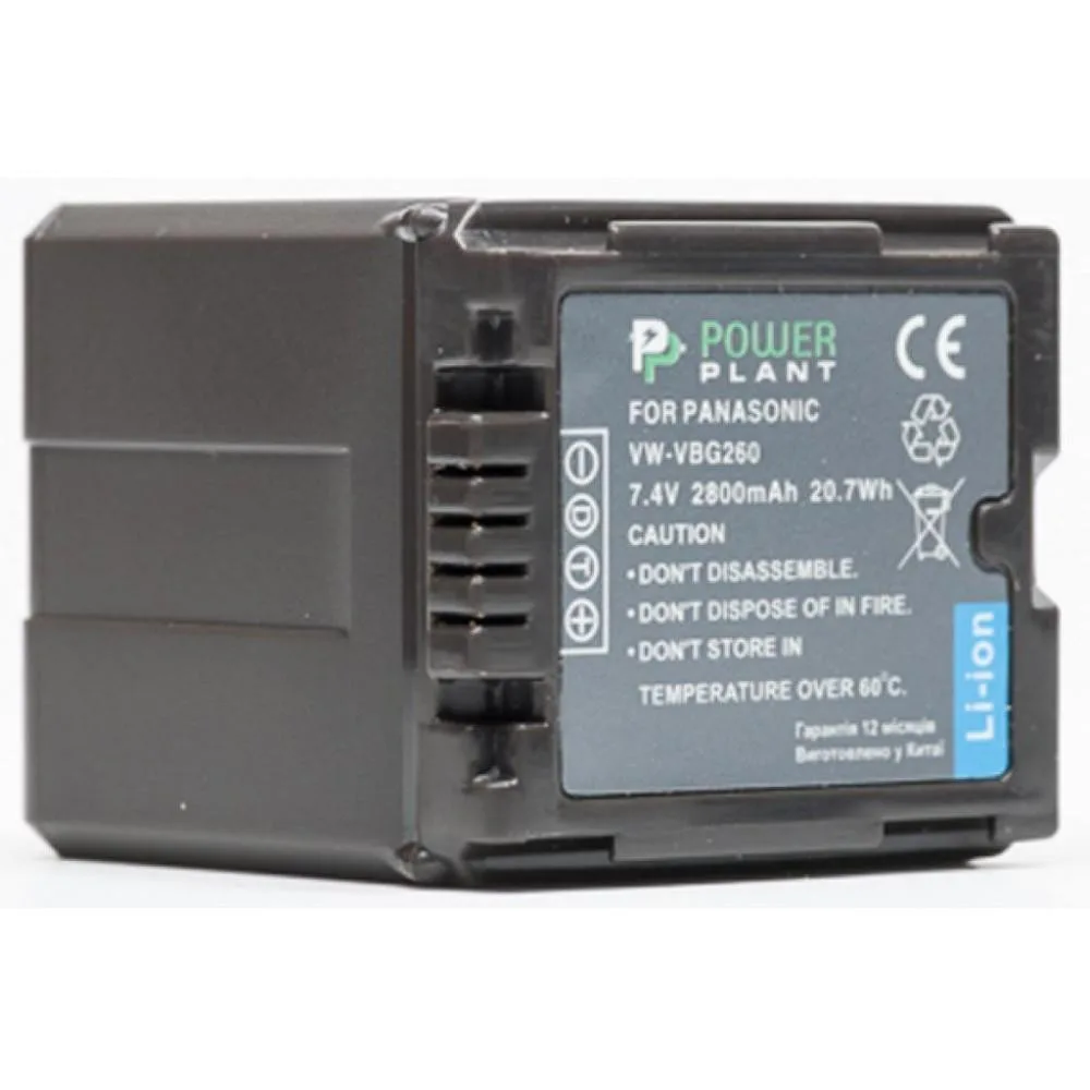Акумулятор PowerPlant Panasonic VW-VBG260 Chip 2800mAh (DV00DV1276)