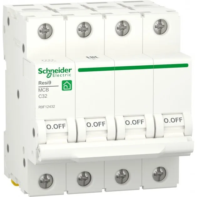 Schneider Electric RESI9 32A, 4P, C, 6kA (R9F12432)