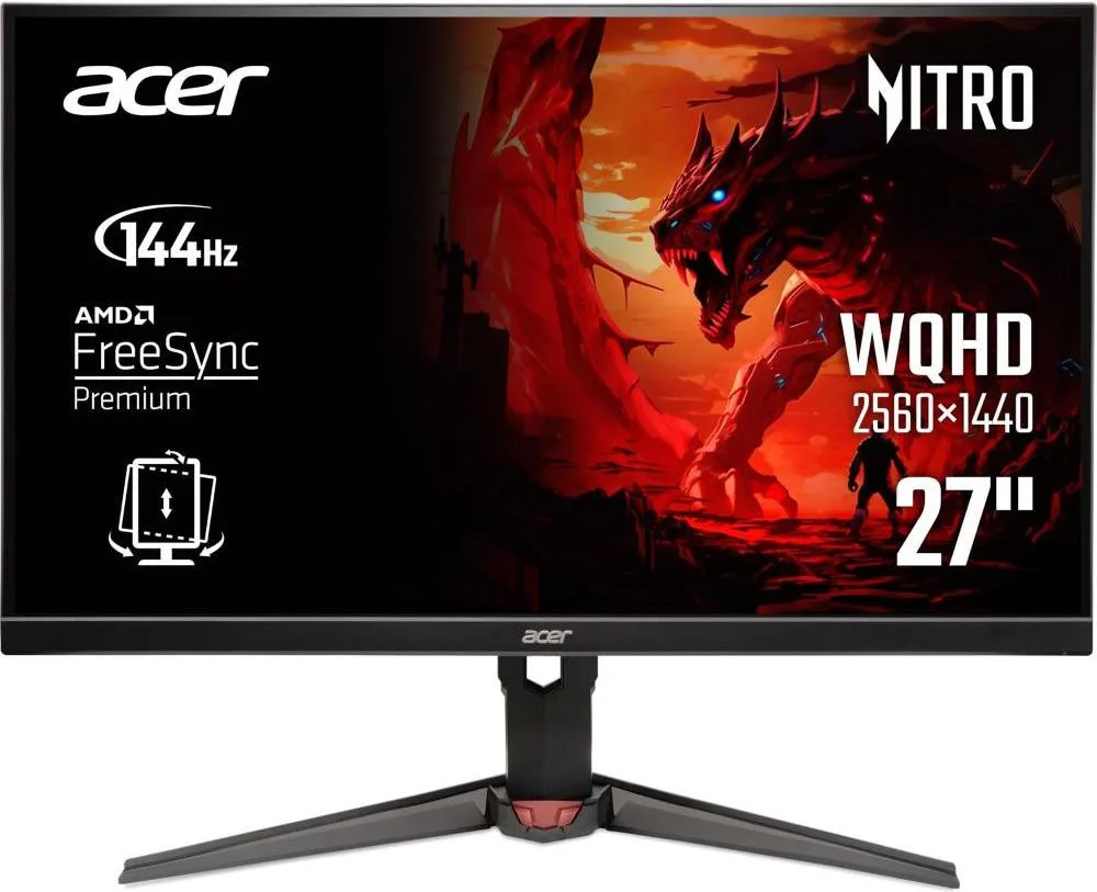Монітор Acer 27" XV270UP6bmiiprx 2xHDMI, DP, MM IPS, 2560x1440, 144Hz, 1ms (UM.HX0EE.605)