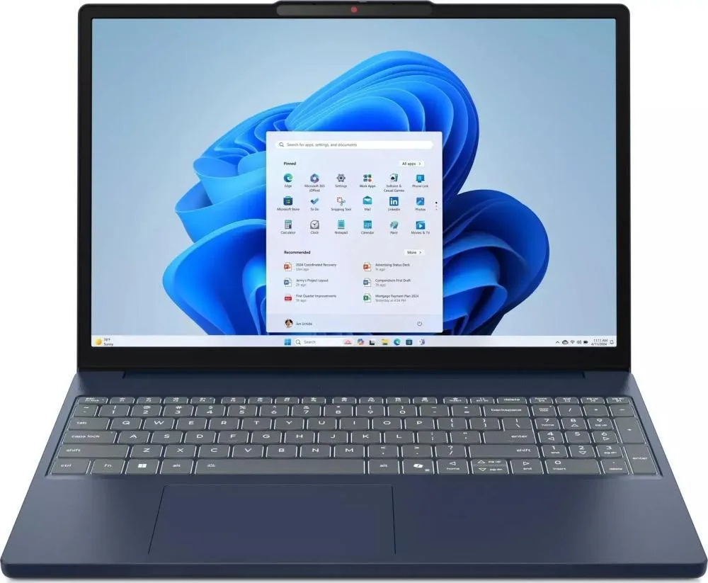 Ноутбук Lenovo IdeaPad Slim 3 15IRH10R (83K4000RUS) Cosmic Blue