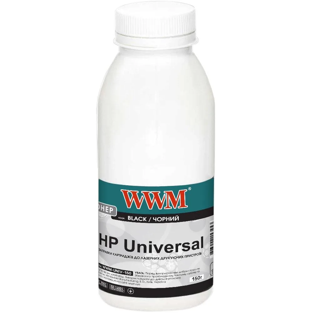 Тонер WWM для HP LJ универсальный бутыль 150г Black (WWM-UNIV-150)