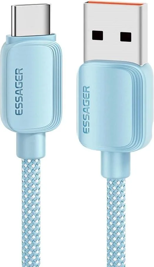 Дата кабель USB 2.0 AM to USB-C 2.0m 100W blue Essager (EXC7A-WLA03-P)