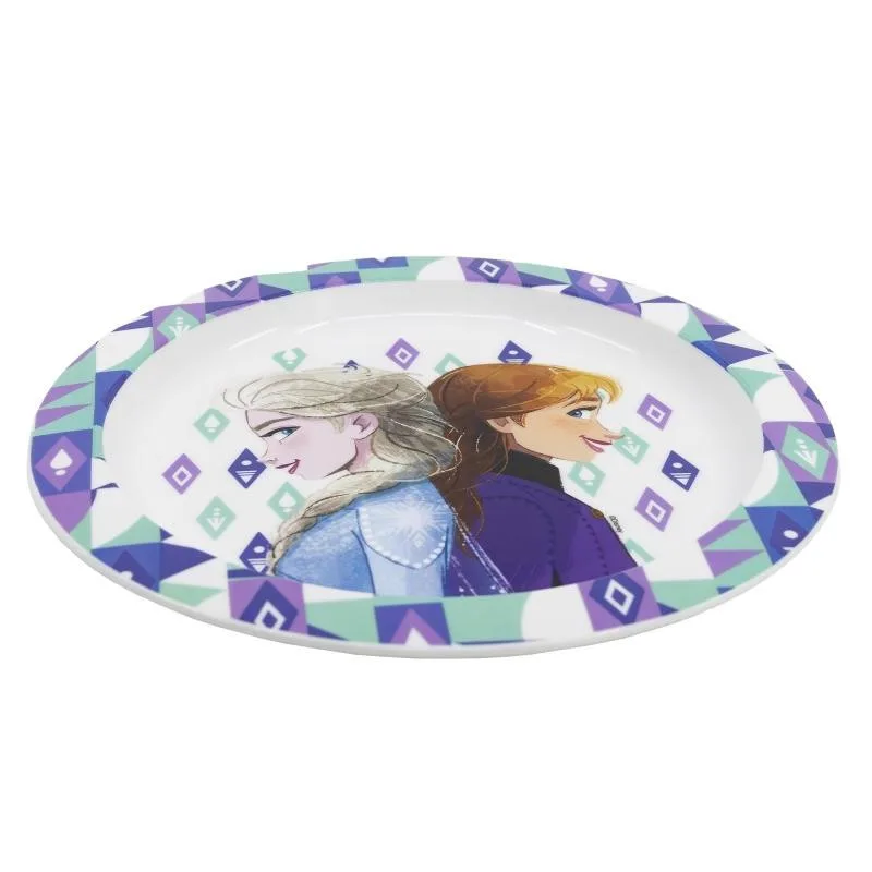 Тарілка дитяча пластикова 23,1х20,3х2 см Stor Frozen (74247) (M-74247)