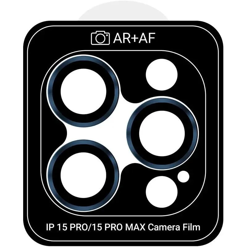 Захисне скло для камери ArmorStandart Pro для Apple iPhone 15 Pro / 15 Pro Max Blue Titanium (ARM73320)