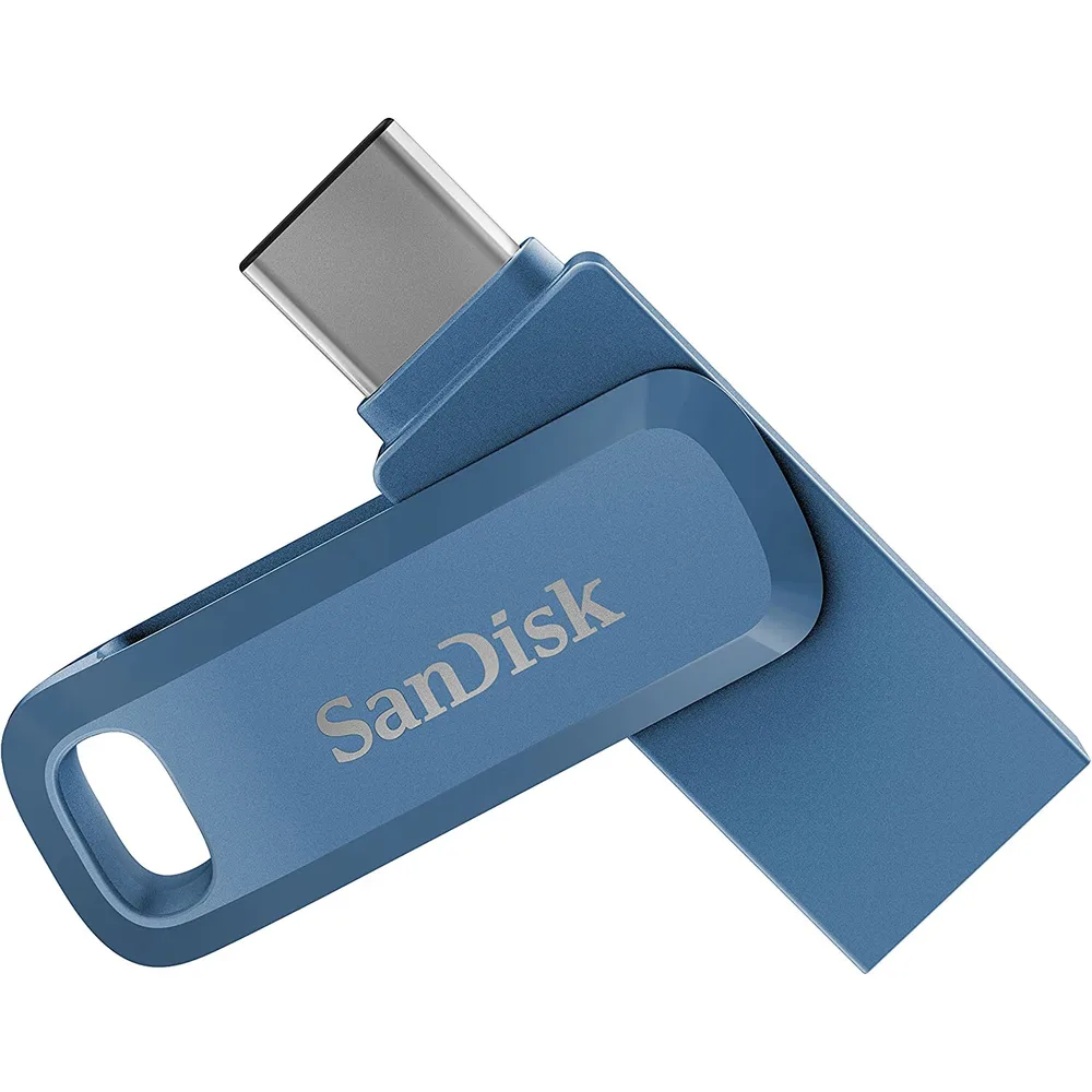 Накопичувач SanDisk 128GB USB 3.1 Type-A + Type-C Ultra Dual Drive Go Синій (SDDDC3-128G-G46NB)