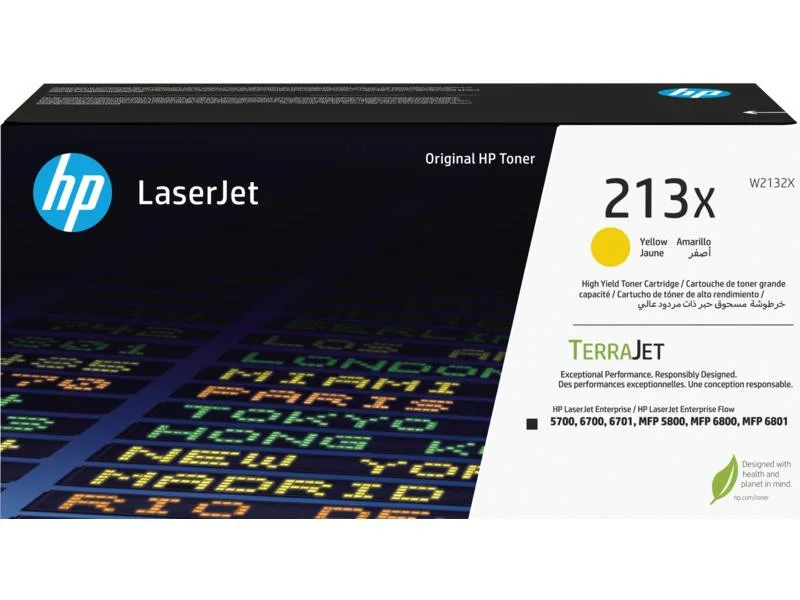 Картридж HP 213X CLJ Ent 5700/6700/6701, MFP 5800/6800 Yellow (6000 стор) (W2132X)