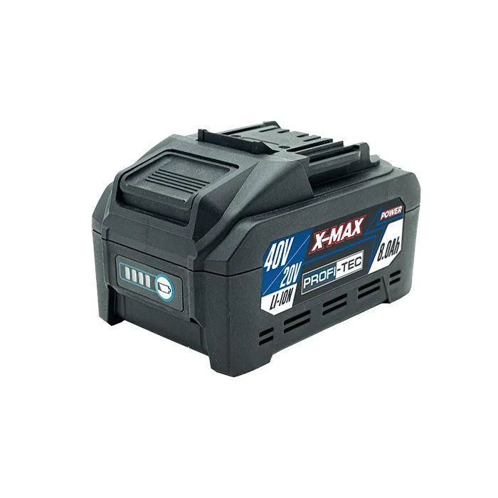 Акумуляторна батарея PROFI-TEC PT4080XM X-MA (40 | 20 В, 8.0 Аг) для зварювального апарату PCWM16040 та сумісна з лінійкою POWERLIne