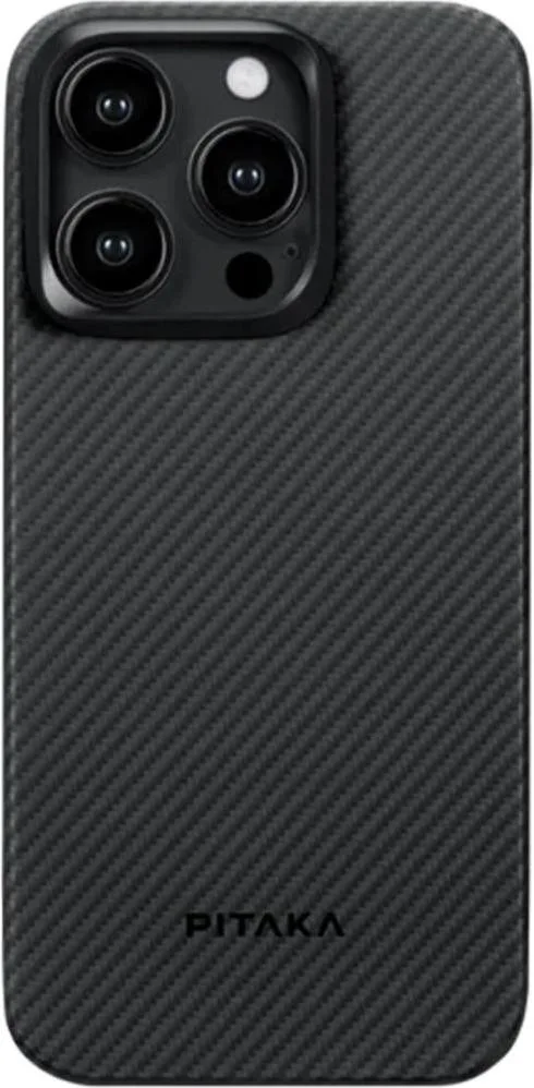 Чохол Pitaka MagEZ Case 4 Twill 600D Black/Grey for iPhone 15 Pro Max (KI1501PMA)