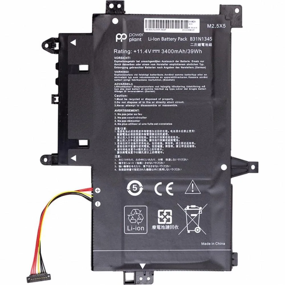 Акумулятор PowerPlant для ноутбуків ASUS Transformer Book Flip TP500L (B31N1345) 11.4V 3400mAh (NB431373)