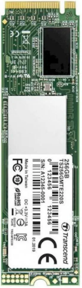 Накопичувач SSD Transcend M.2 256GB PCIe 3.0 MTE110 (TS256GMTE110S)