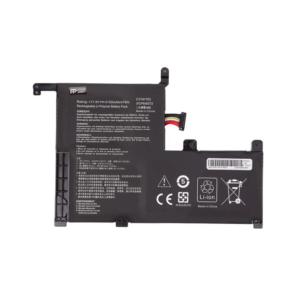 Акумулятор PowerPlant для ноутбуків ASUS Zenbook Flip UX561 (C31N1703) 11.4V 4150mAh