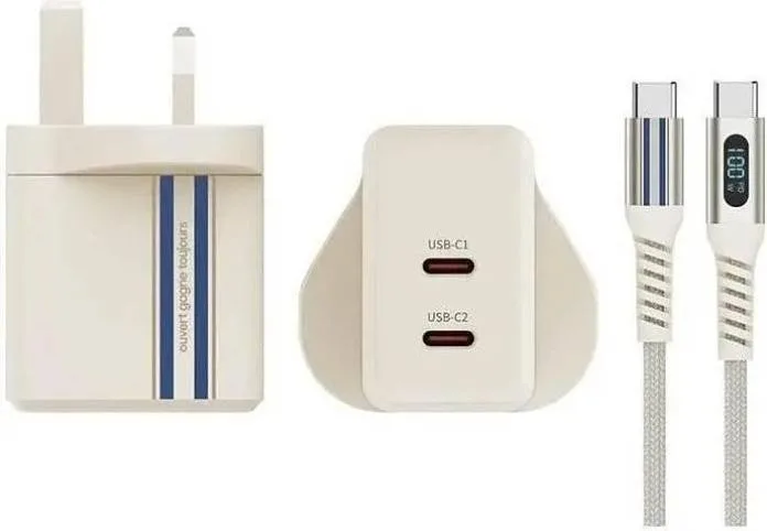 Мережевий зарядний пристрій Samsung ITFIT 45W Fast Charging Kit Beige (ITFITPW28)