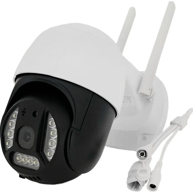5Мп Wi-Fi відеокамера вулична з SD/картою YOSO YO-IPC44D5MP30 PTZ 2.8mm V380 (Y-30401)