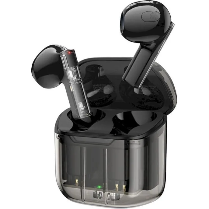 Навушники BOROFONE BW23 Crystal bean Transparent Edition true wireless BT headset Jazz Black (BW23B)