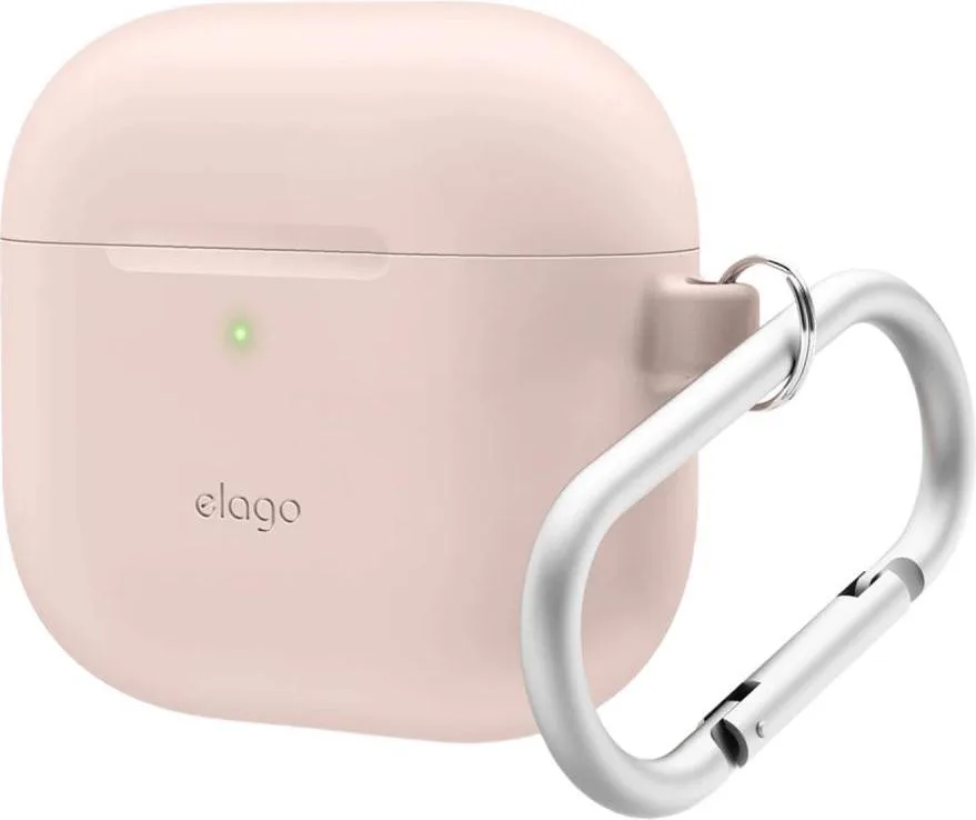 Футляр для навушників Elago Silicone Hang Sand Pink for Airpods 4rd Gen (EAP4SC-HANG-SPK)