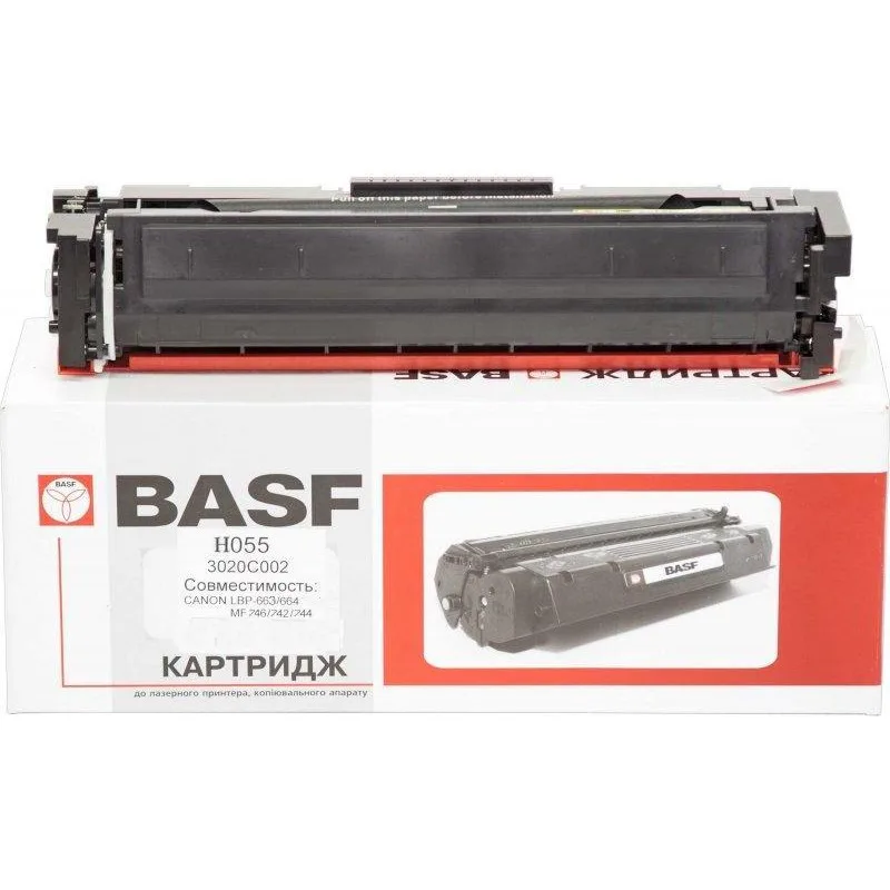 Картридж тонер BASF для Canon MF-742Cdw 3020C002 Black (BASF-KT-3020C002-WOC) без чипа