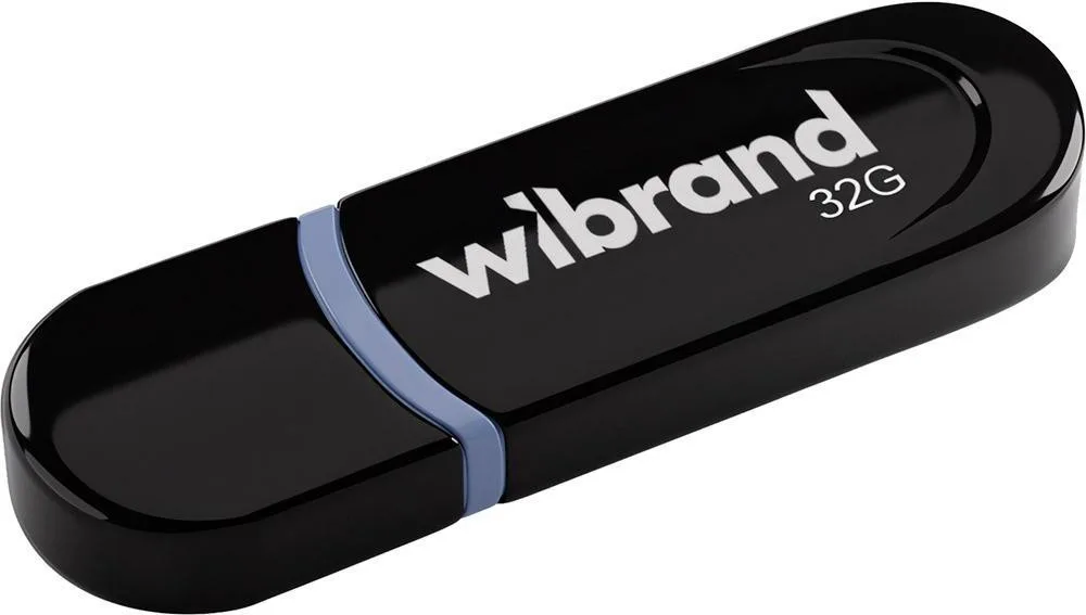 USB флеш накопичувач Wibrand 32GB Panther Black USB 2.0 (WI2.0/PA32P2B)
