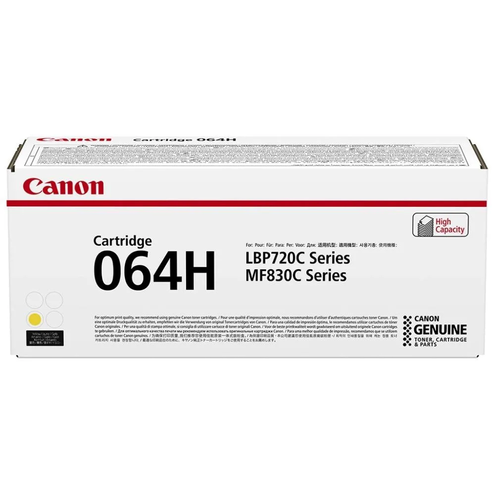 Картридж Canon 064H MF832Cdw/LBP722Cdw Yellow (10500 стр.) 4932C001