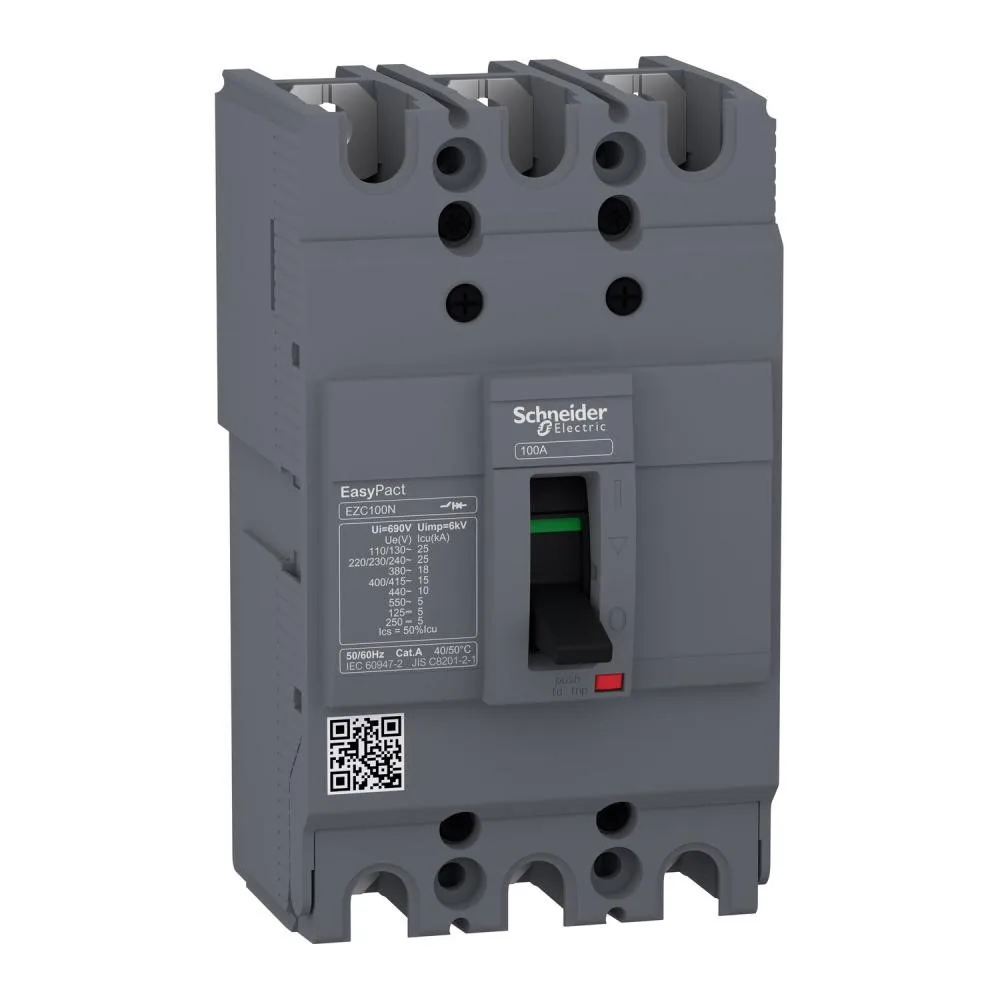 Schneider Electric EasyPact EZC100N 3P, 15kA, 63A (EZC100N3063)
