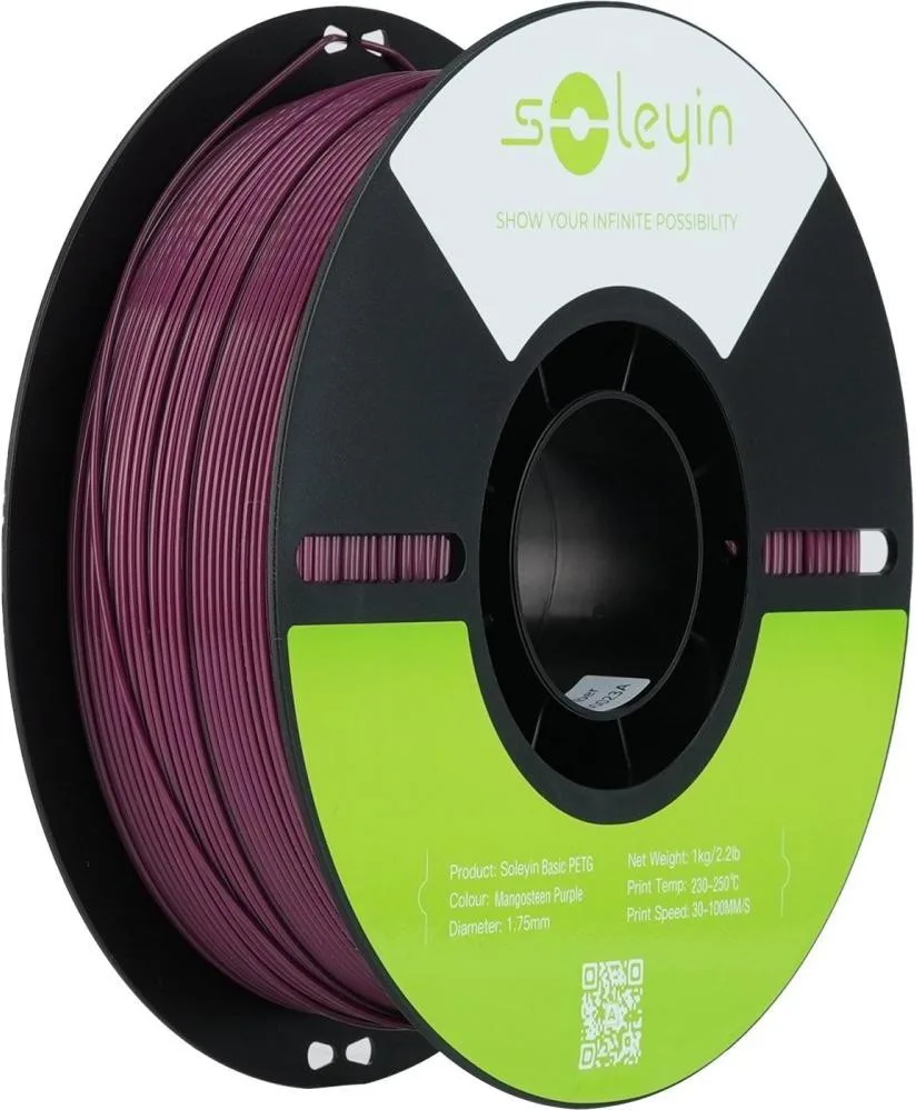 Пластик для 3D-принтера Creality Soleyin PETG 1.75мм, 1кг, purple mangosteen (3301030161)