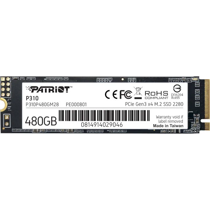 Накопичувач SSD M.2 2280 480GB Patriot (P310P480GM28)