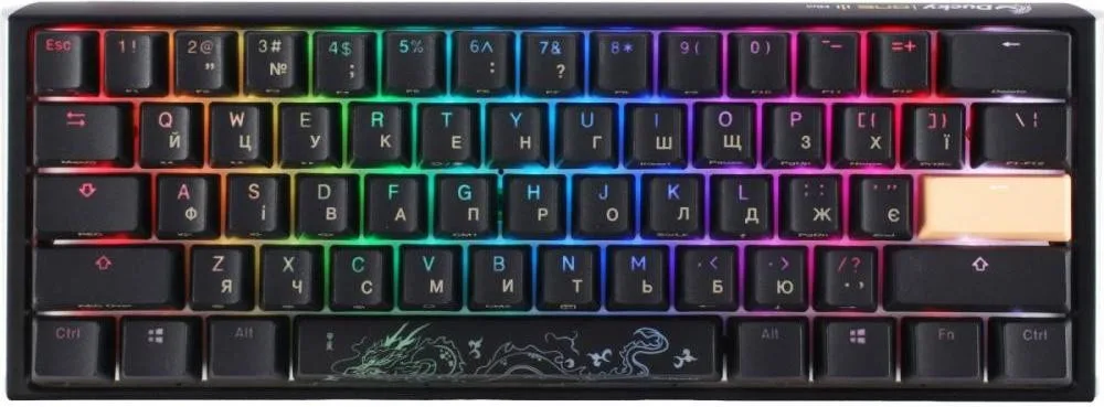 Ducky One 3 Mini Cherry MX Red RGB UA USB Black (DKON2161ST-RUAPXCLAWSC1)