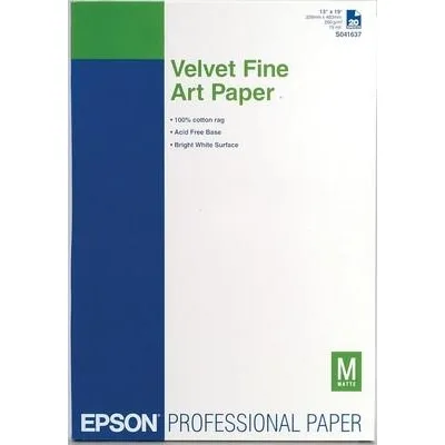 Папір Epson A3+ Velvet FineArt Paper, 20арк. (C13S041637)