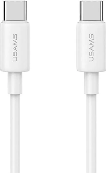 Кабель Usams SJ711 Type-C To Type-C 60W Fast Charging Data Cable white (SJ711USB02)