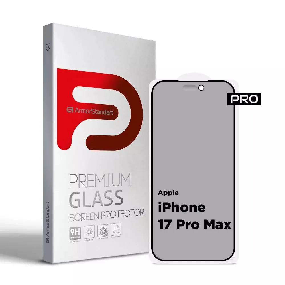 Захисне скло для смартфона ArmorStandart Pro Anti-spy Matte для Apple iPhone 17 Pro Max (ARM86419)