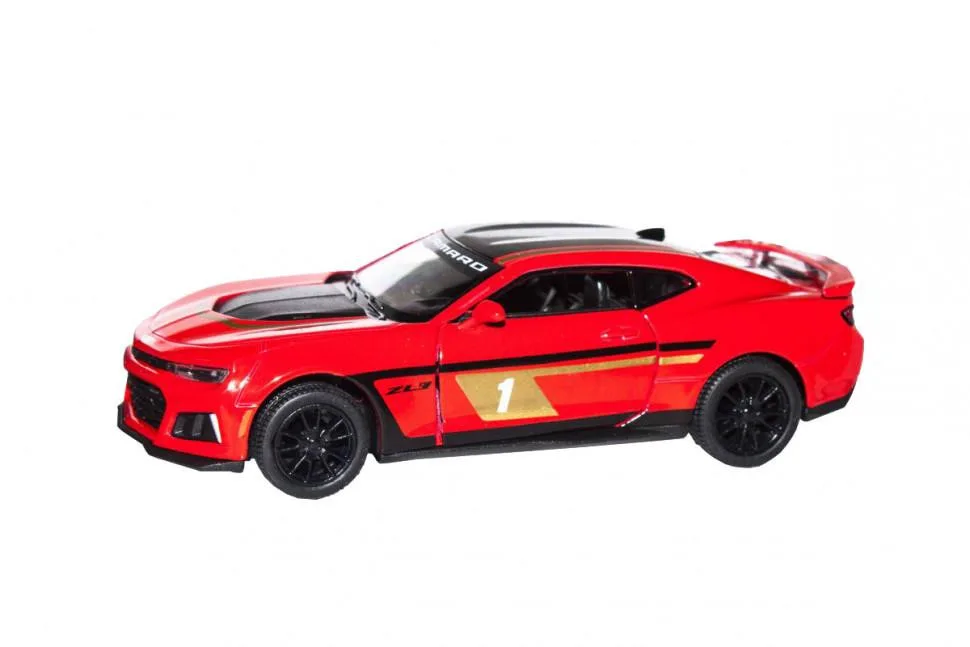 Дитяча модель машинки Chevrolet Camaro ZL1 2017 Kinsmart KT5399FW інерційна, 1:38 Green