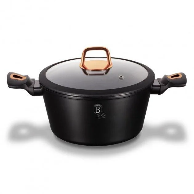 Каструля з кришкою 20 см 2,5 л Berlinger Haus Black Rose Collection (BH-1641N) (M-BH-1641N)