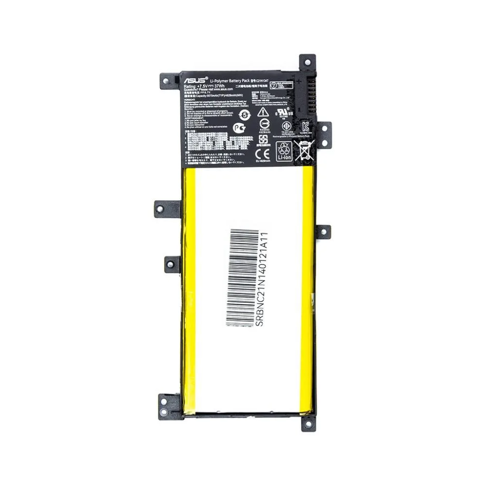 Акумулятор для ноутбуків ASUS X455 (C21IN401) 7.6V 4868mAh