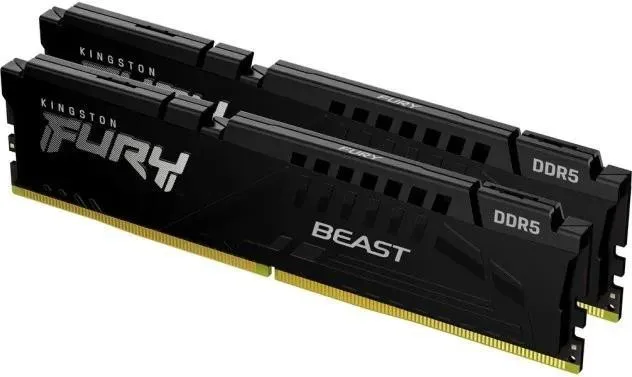 Модуль пам’яті Kingston Fury Beast Black 64GB (2x32) DDR5 5200 MHz (KF552C40BBK2-64)