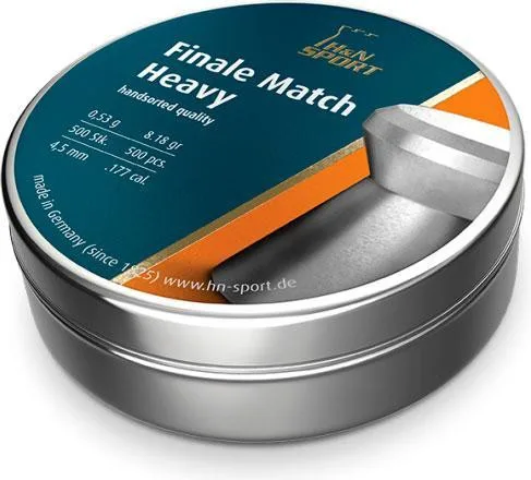 Пули пневматические H&N Finale Match Heavy 449 мм 0,53 г 500 шт/уп (92074490215)