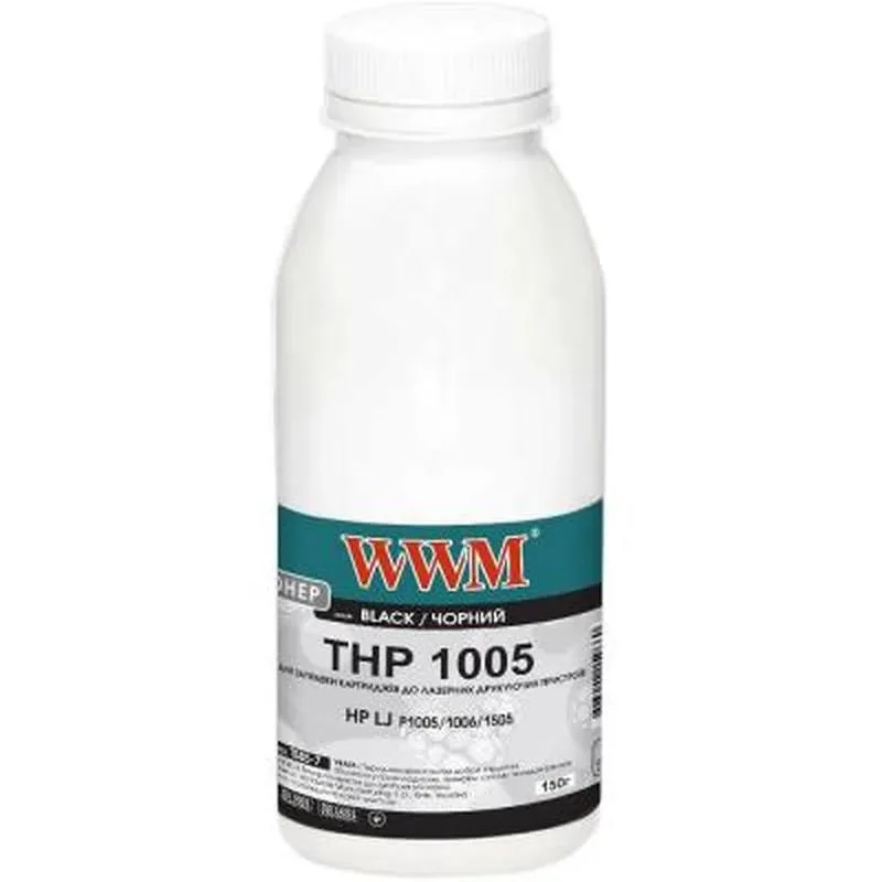 Тонер WWM для HP LJ P1005/1006/1505 бутыль 150г Black (TB85-7)