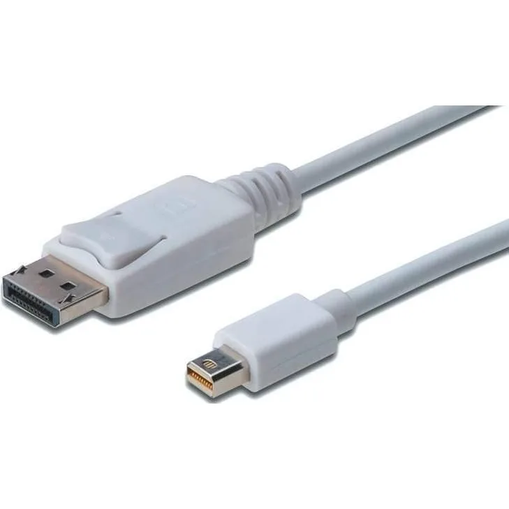 Кабель Digitus miniDisplayPort to DisplayPort (AM/AM) 1.0m White (AK-340102-010-W)
