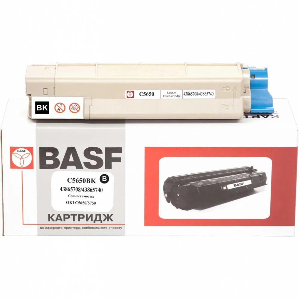 Тонер-картридж BASF для OKI C5650/5750 43865740/43865740 Black (BASF-KT-C5650K)